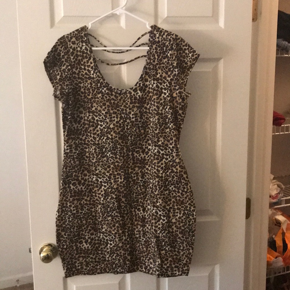 Leopard print dress